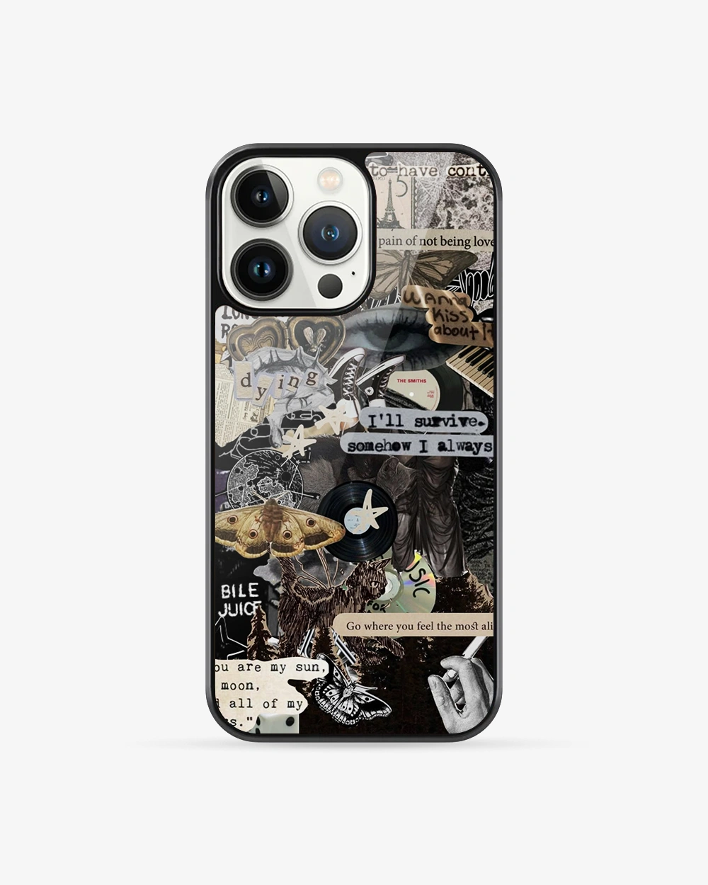 Buy Rhythmic Chaos Collage iPhone 13 Pro Glass Case glass Online