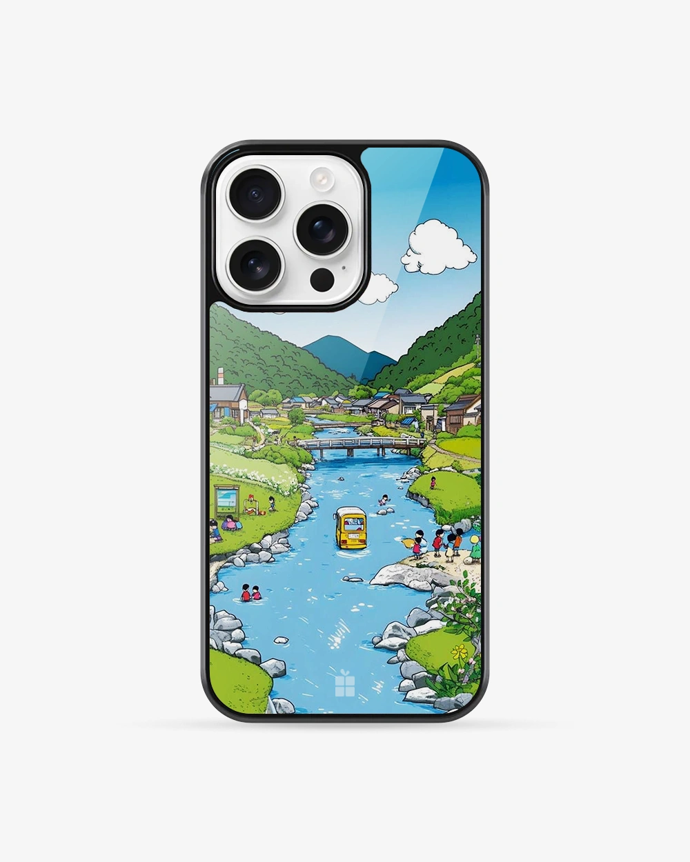 Buy Cartoon Countryside iPhone 16 Pro Max Glass Case glass Online