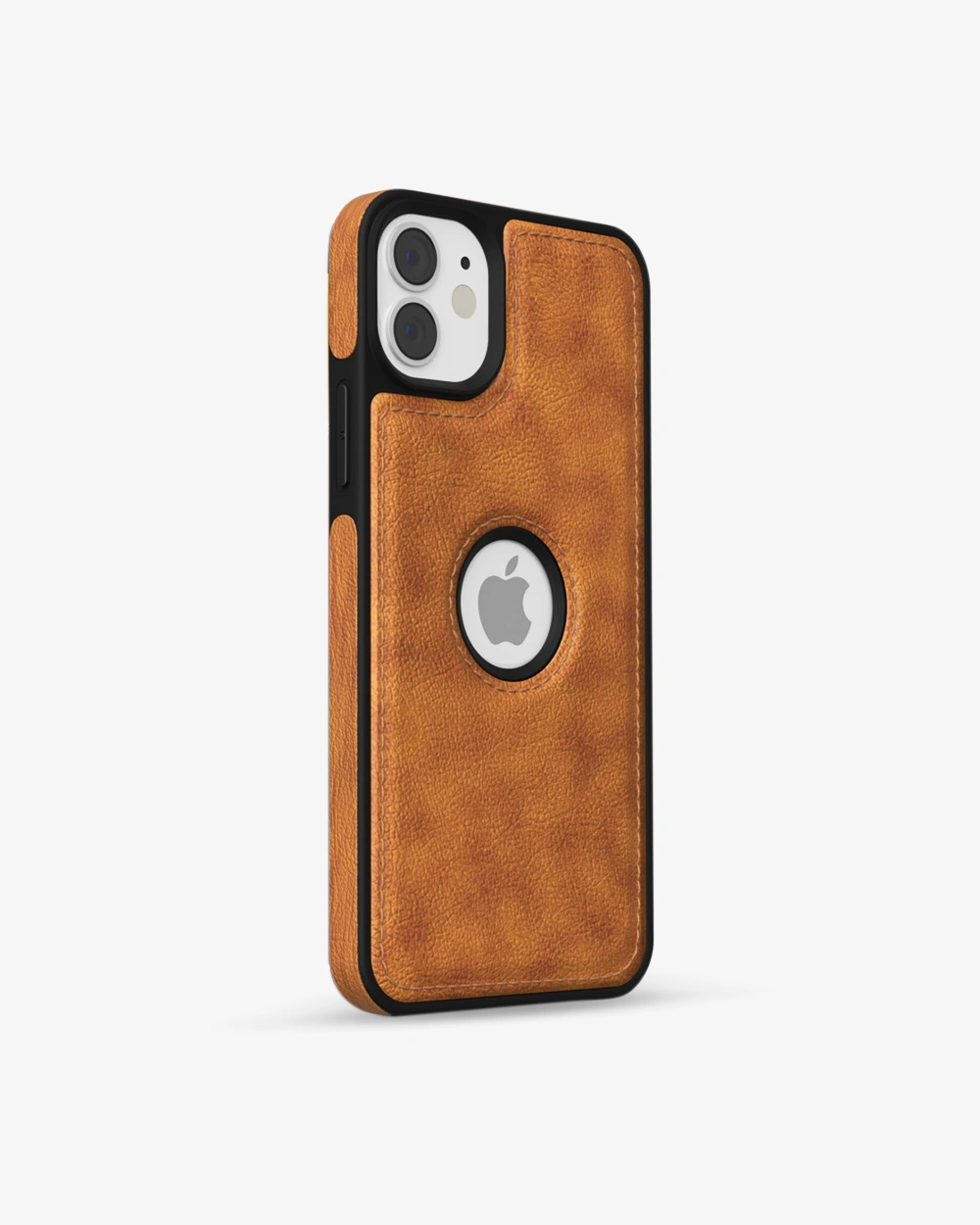 Buy Mocha Brown iPhone 12 Leather Case leather Online