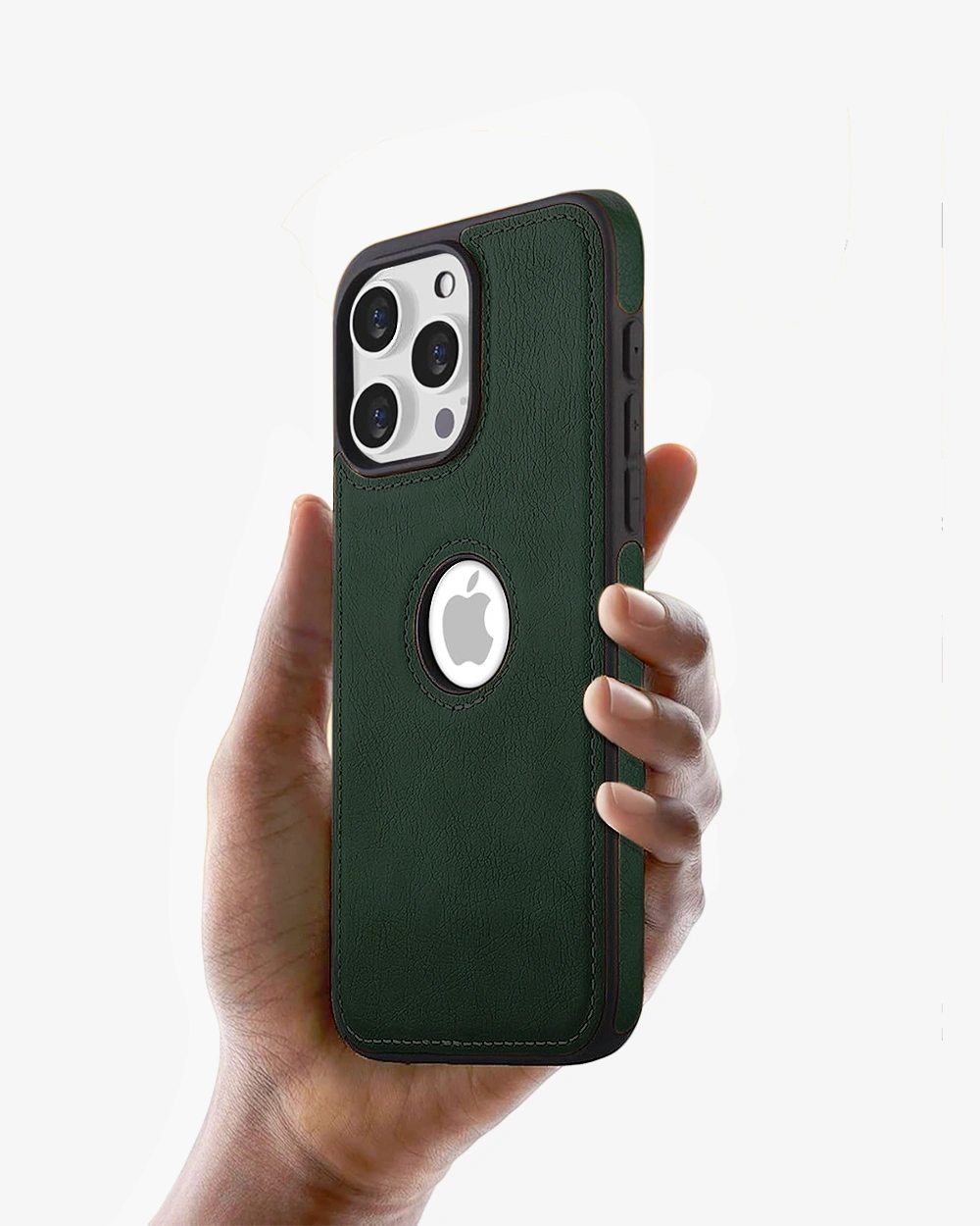Buy Forest Green iPhone 12 Leather Case leather Online