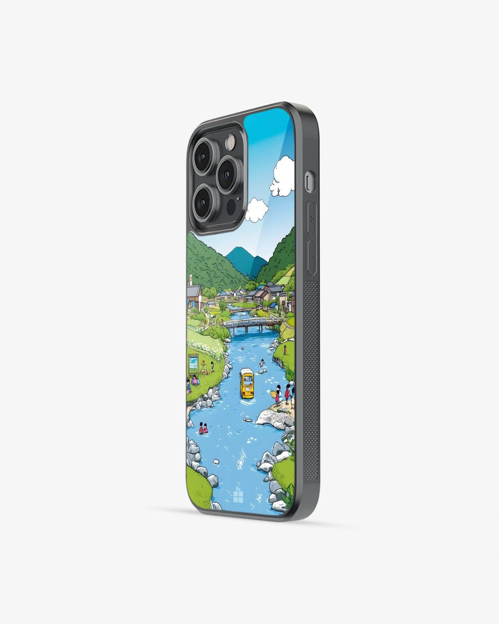 Buy Cartoon Countryside iPhone 16 Pro Max Glass Case glass Online