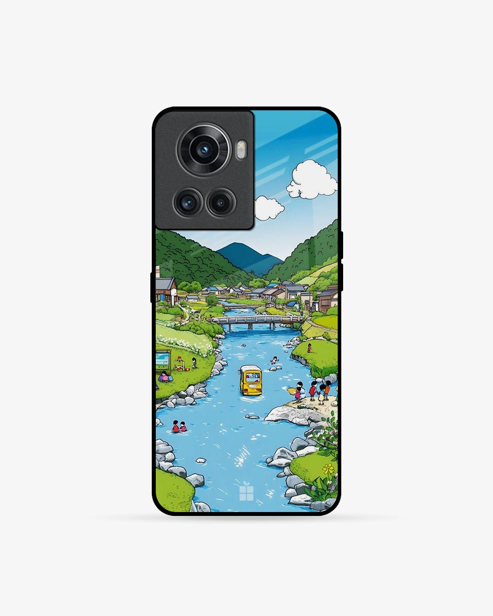 Buy Cartoon Countryside OnePlus 10R 5G Glass Case glass Online