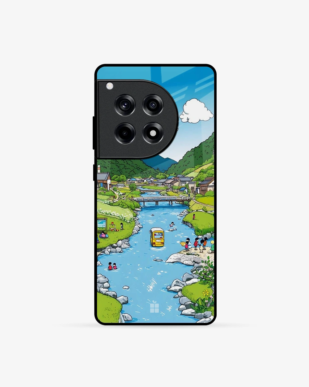 Buy Cartoon Countryside OnePlus 12R 5G Glass Case glass Online