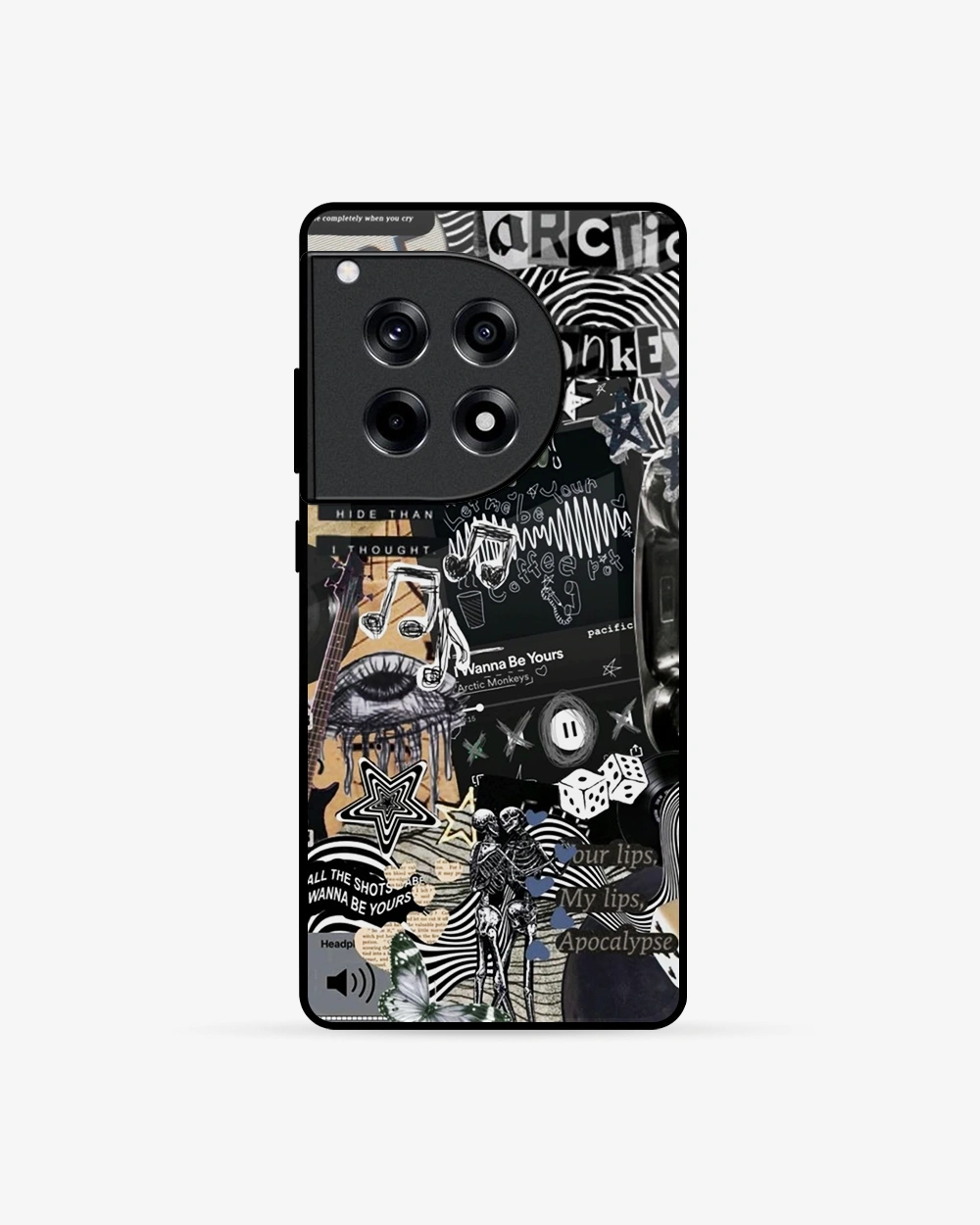 Buy Rebel Collage Grunge Aesthetic OnePlus 12R 5G Glass Case glass Online