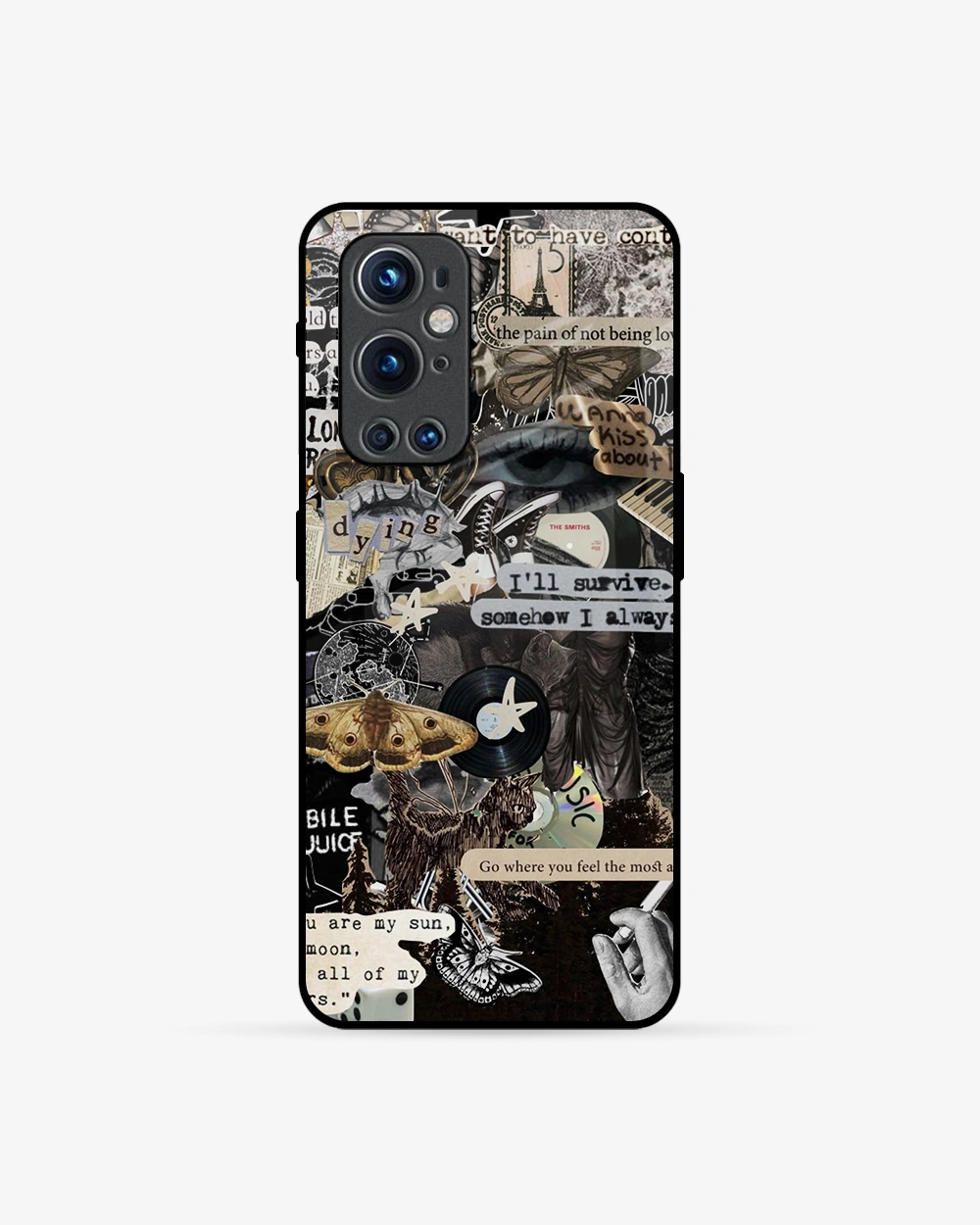 Buy Rhythmic Chaos Collage OnePlus 9 Pro Glass Case glass Online
