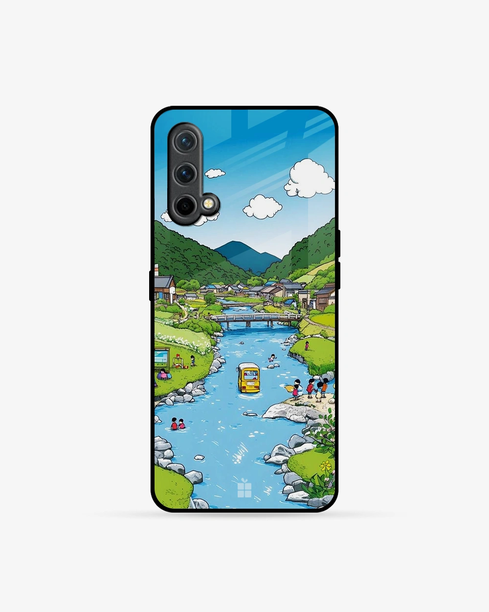 Buy Cartoon Countryside OnePlus Nord CE Glass Case glass Online