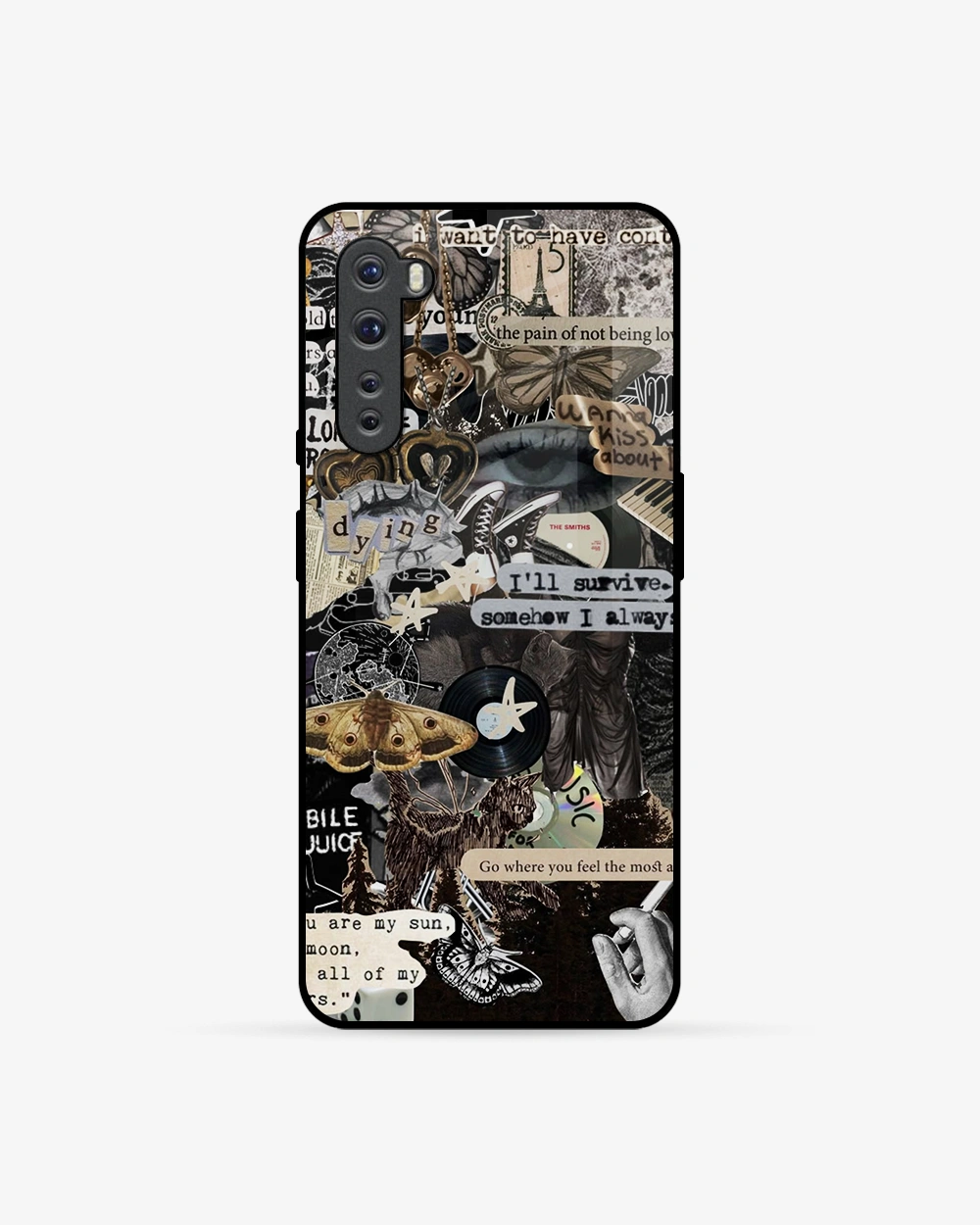 Buy Rhythmic Chaos Collage OnePlus Nord Glass Case glass Online