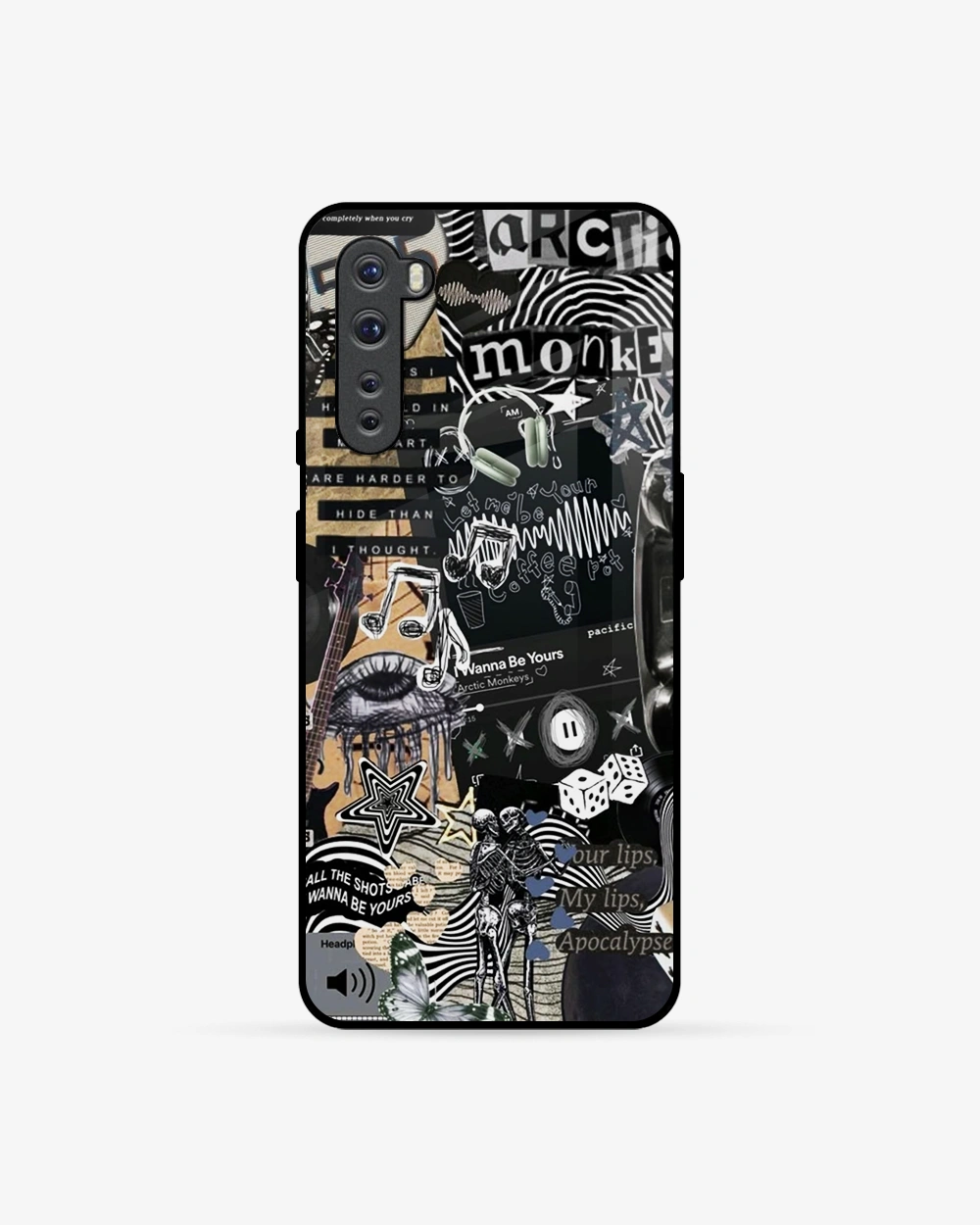 Buy Rebel Collage Grunge Aesthetic OnePlus Nord Glass Case glass Online