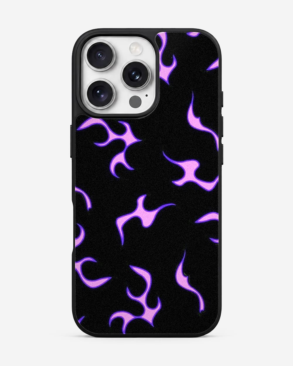 Neon Violet Flame Glass Case image 1