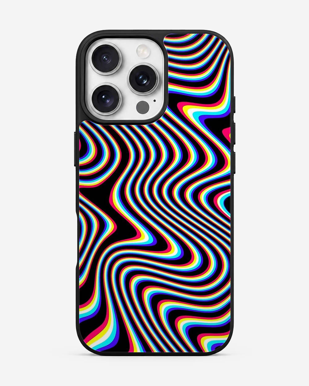 Electric Neon Ripple Glass Case image 1