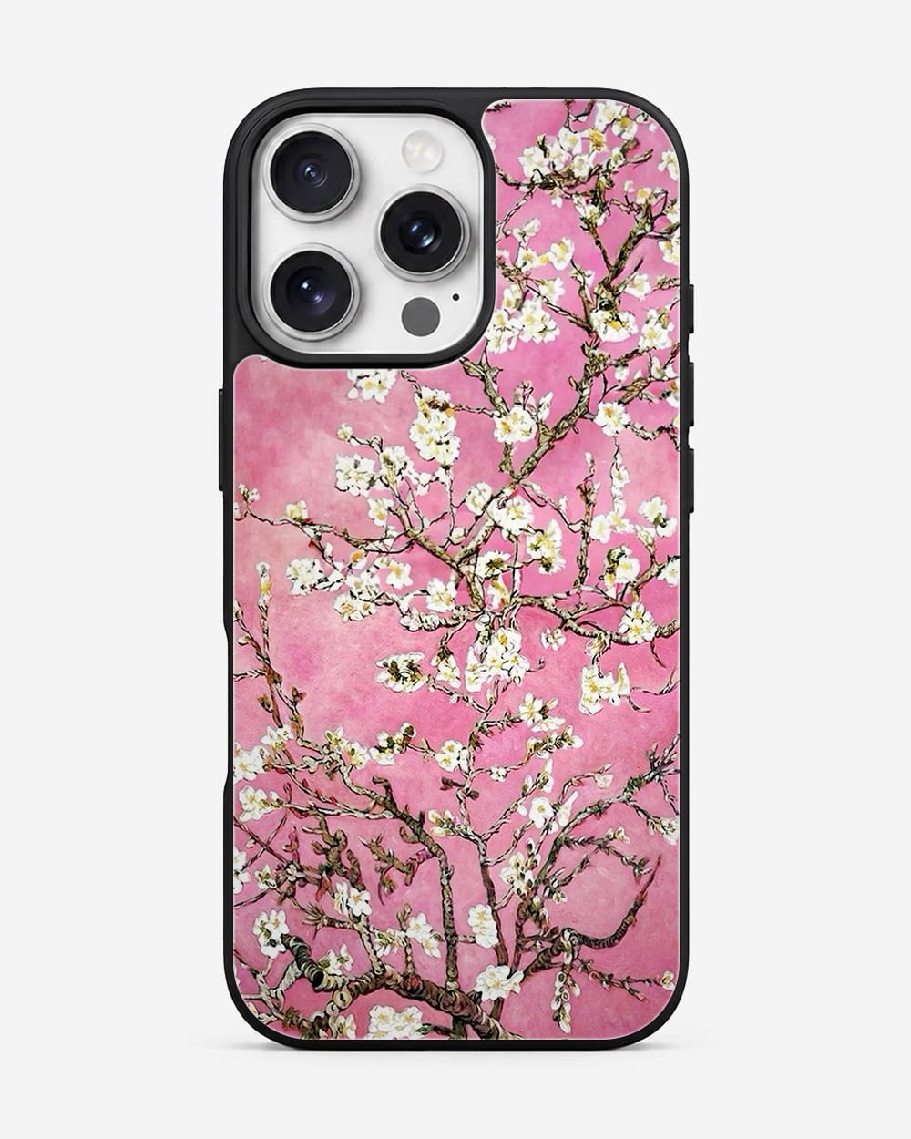 Pink Almond Blossom Art Glass Case image 1