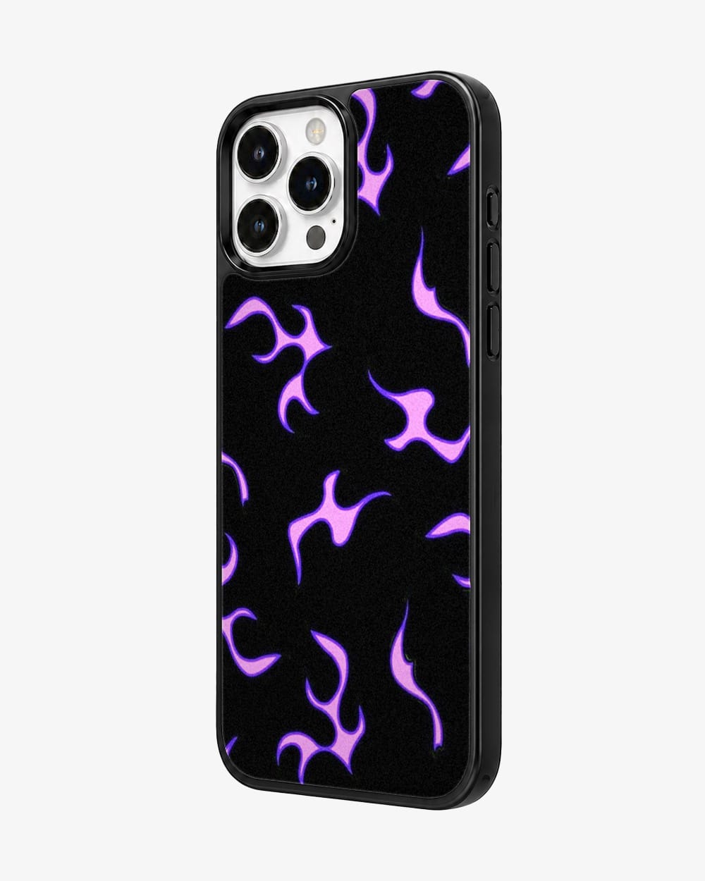 Neon Violet Flame Glass Case image 2
