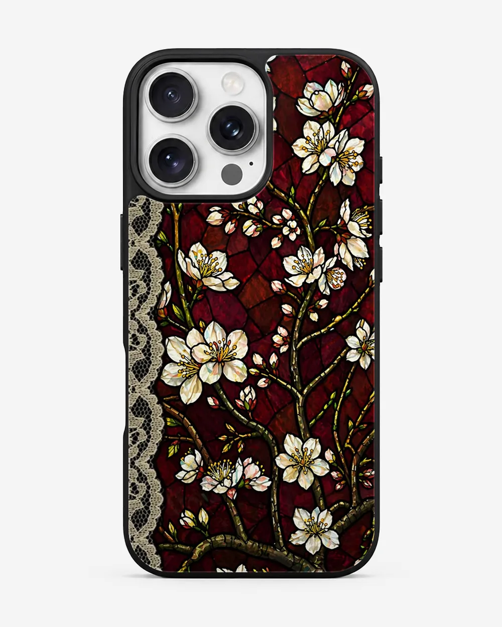 Crimson Cathedral Blossom Glass Case image 1