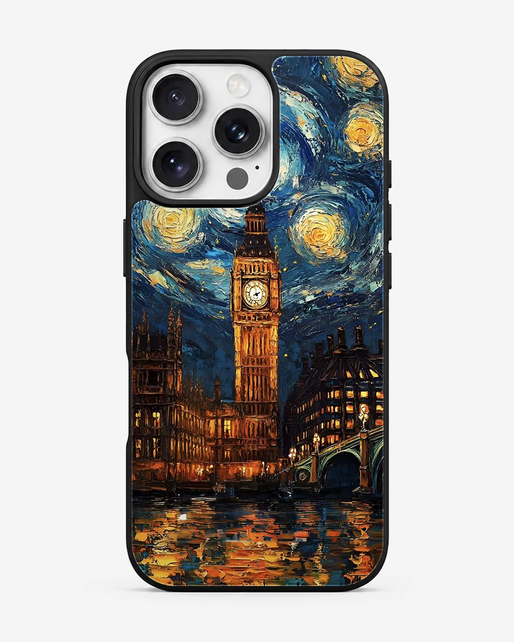 Midnight London Starry Night Glass Case image 1