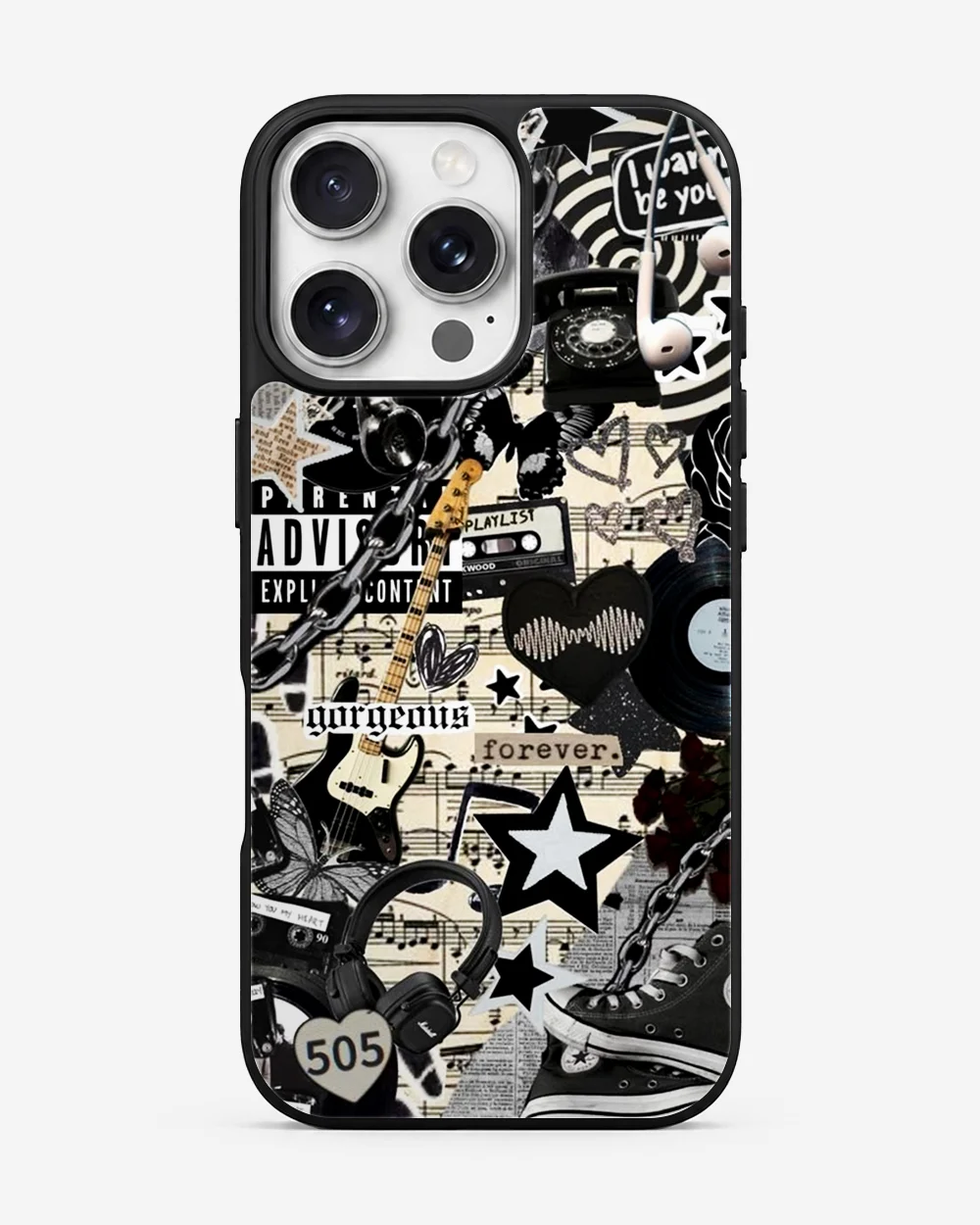 Midnight Indie Grunge Glass Case image 1