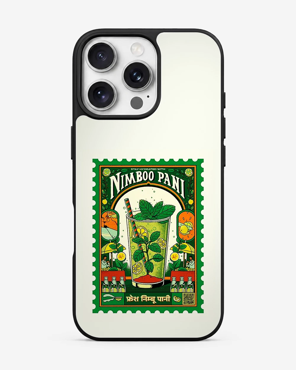 Nimboo Pani Vintage Stamp Glass Case image 1