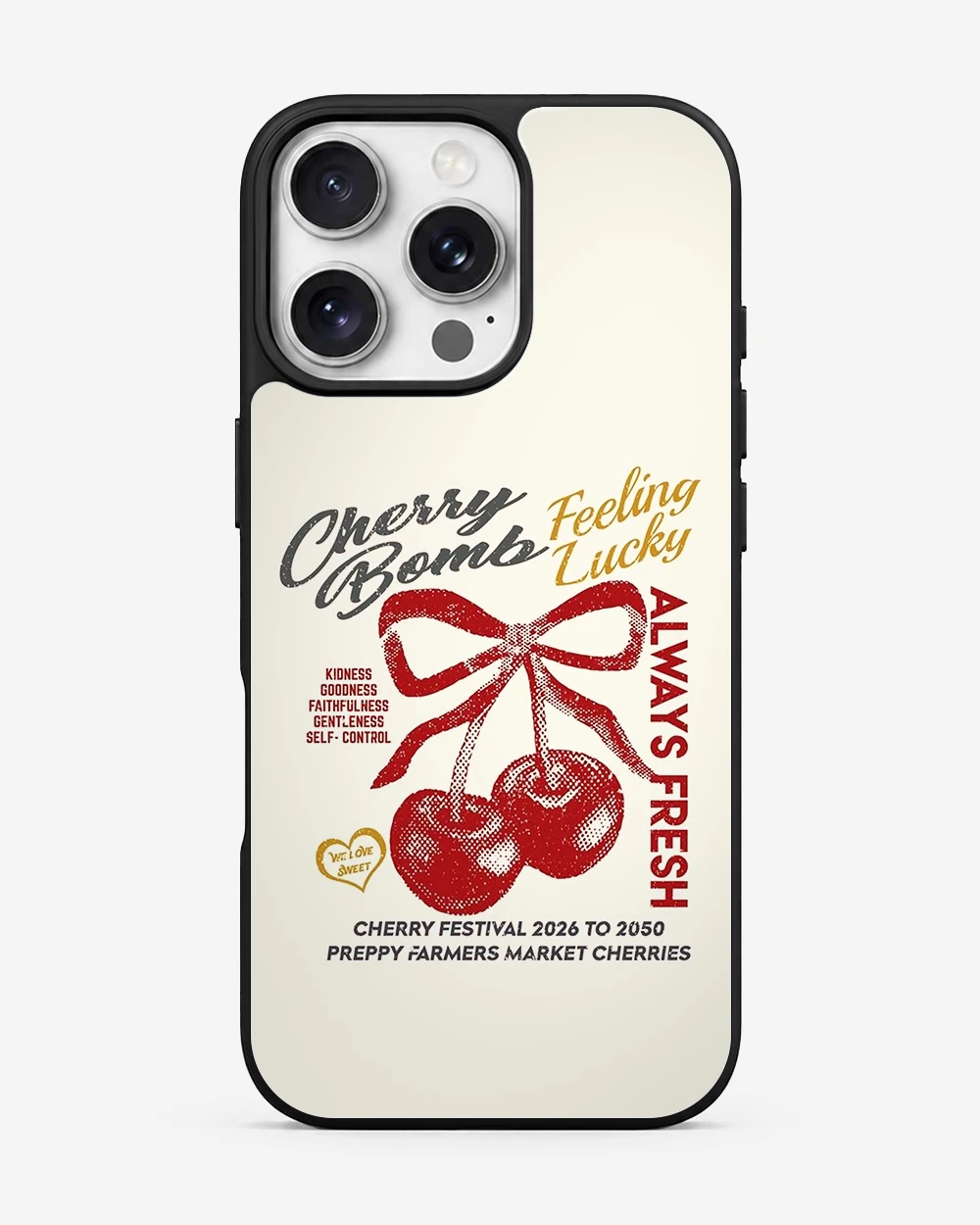 Cherry Bomb Retro Festival Glass Case image 1