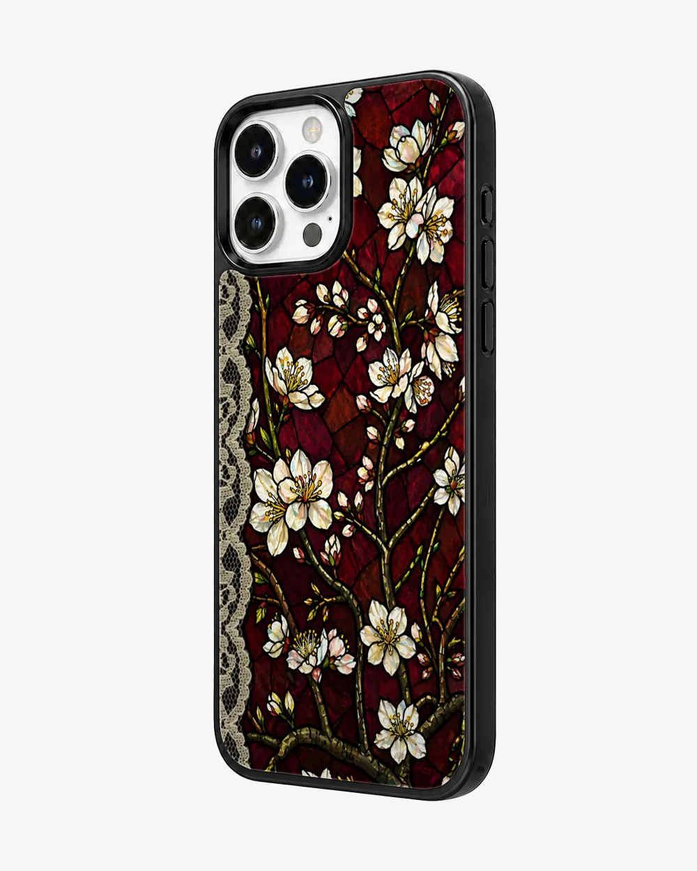 Crimson Cathedral Blossom Glass Case image 2