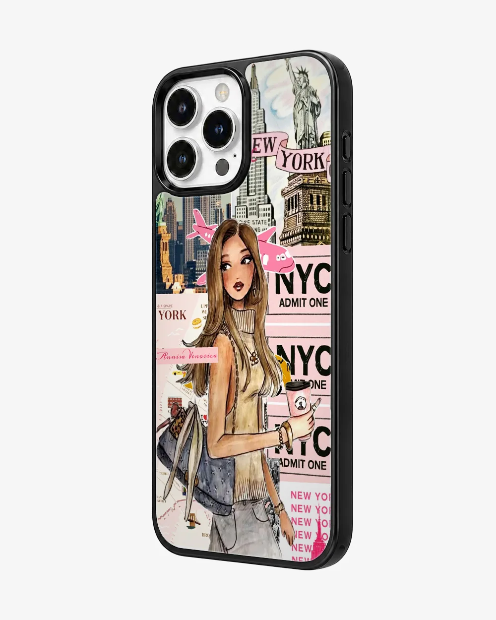 City Girl Manhattan Dreams Glass Case image 2