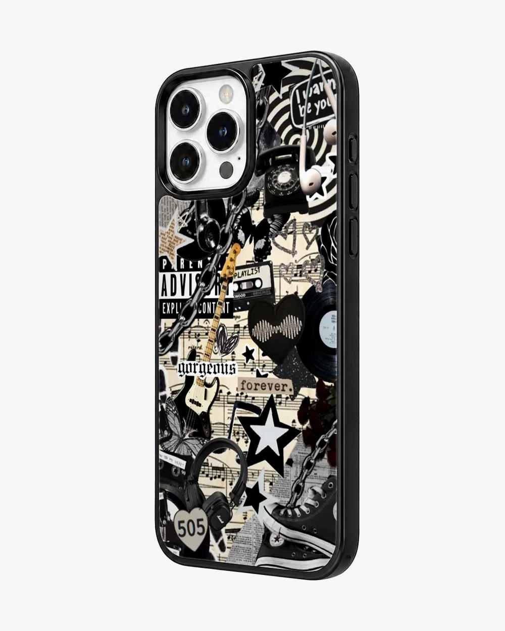 Midnight Indie Grunge Glass Case image 2