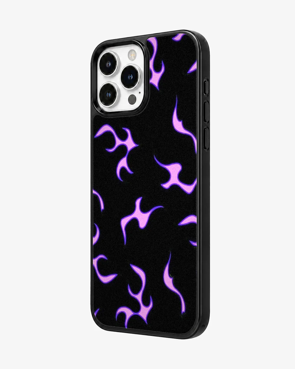 Neon Violet Flame Glass Case image 2
