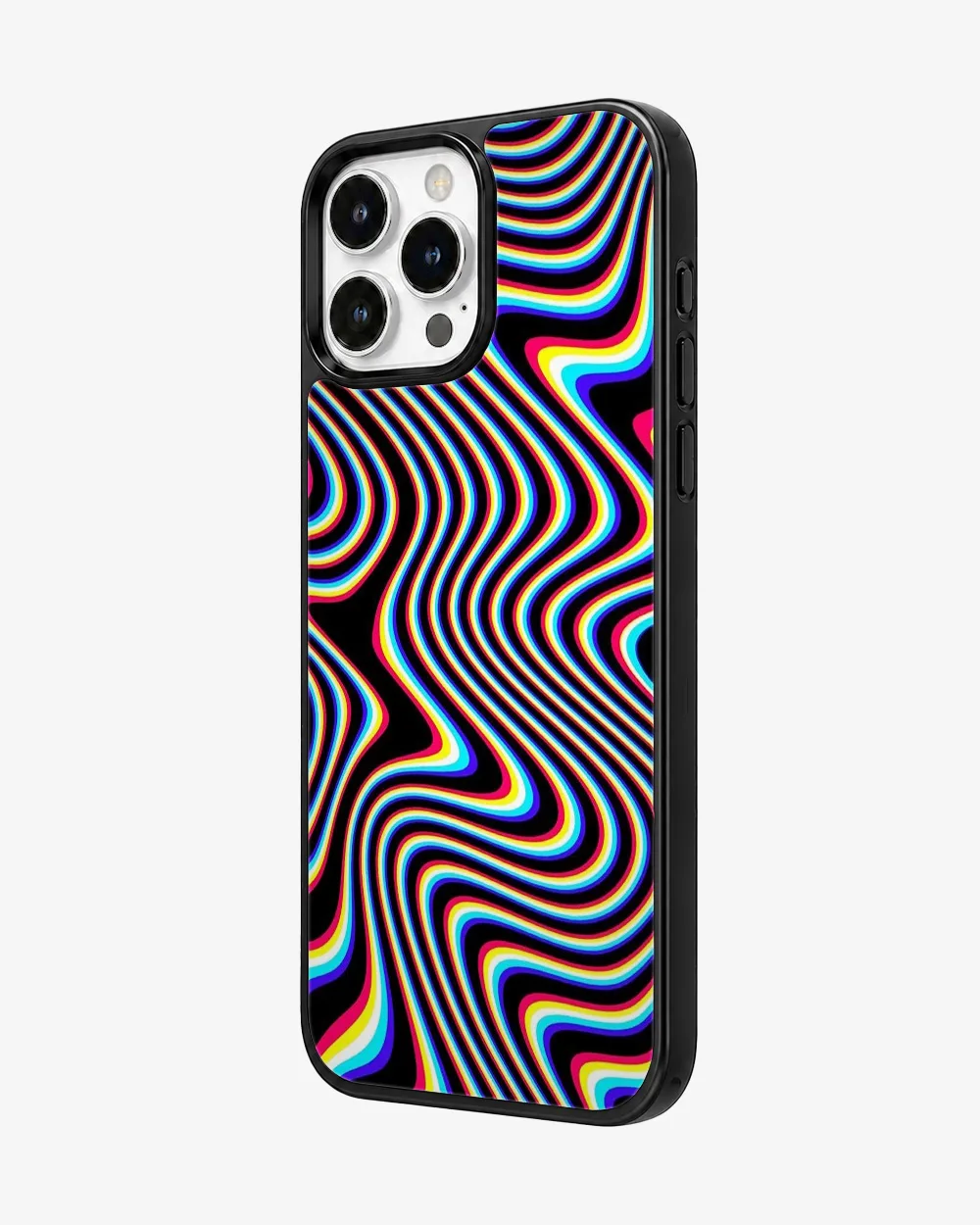 Electric Neon Ripple Glass Case image 2