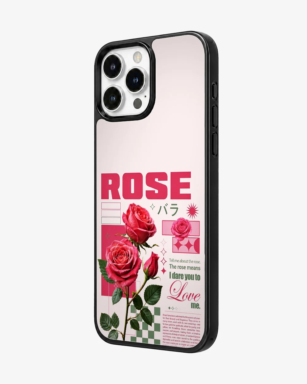 Vintage Rose Aesthetic Glass Case image 2