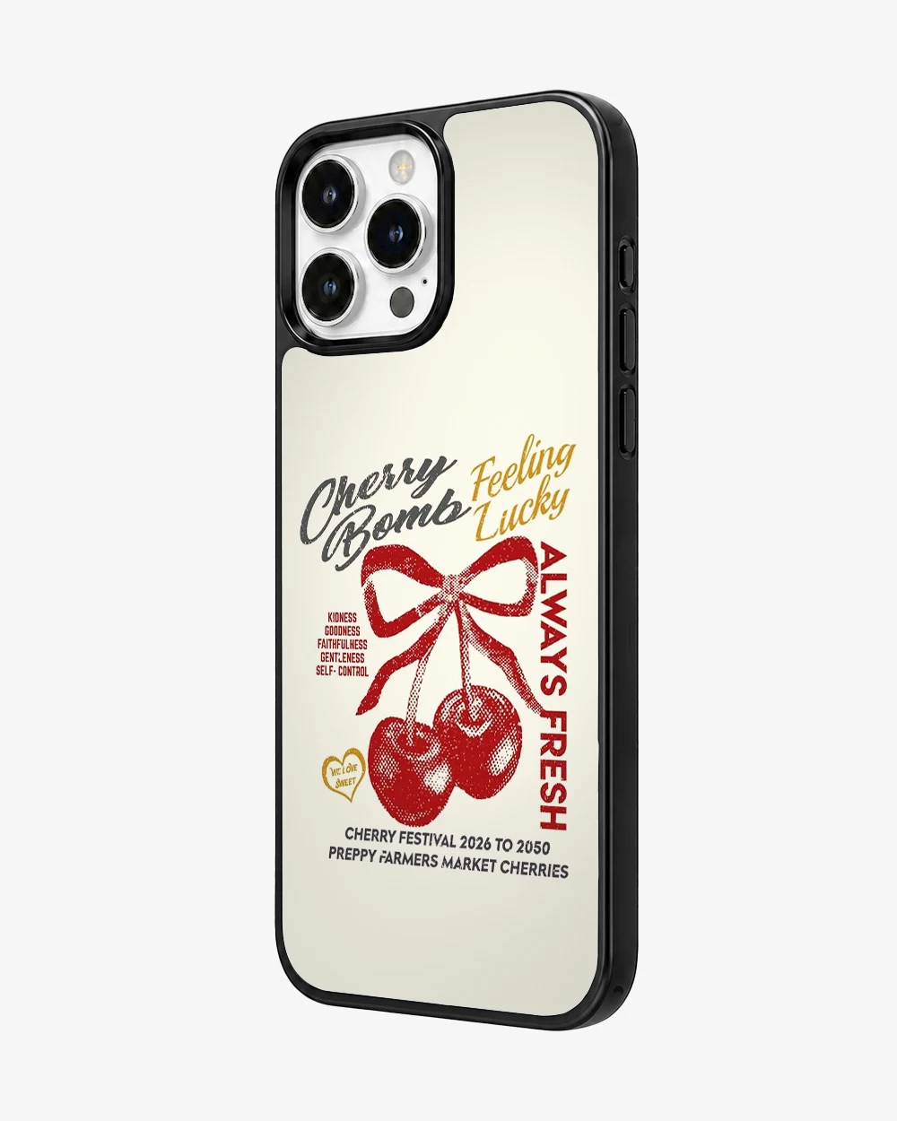 Cherry Bomb Retro Festival Glass Case image 2