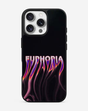 Front view of Liquid Neon Euphoria Glass Case