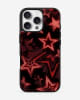 Crimson Halftone Stardust Glass Case image 1