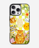 Slow Down Whimsical Cat Glass Case image 1