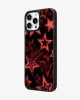 Crimson Halftone Stardust Glass Case image 2