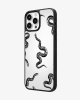 Monochrome Serpent Sketch Glass Case image 2