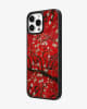 Crimson Bloom Impasto Glass Case image 2