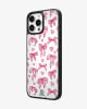 Pink Ribbon Bows & Hearts Coquette Glass Case image 2