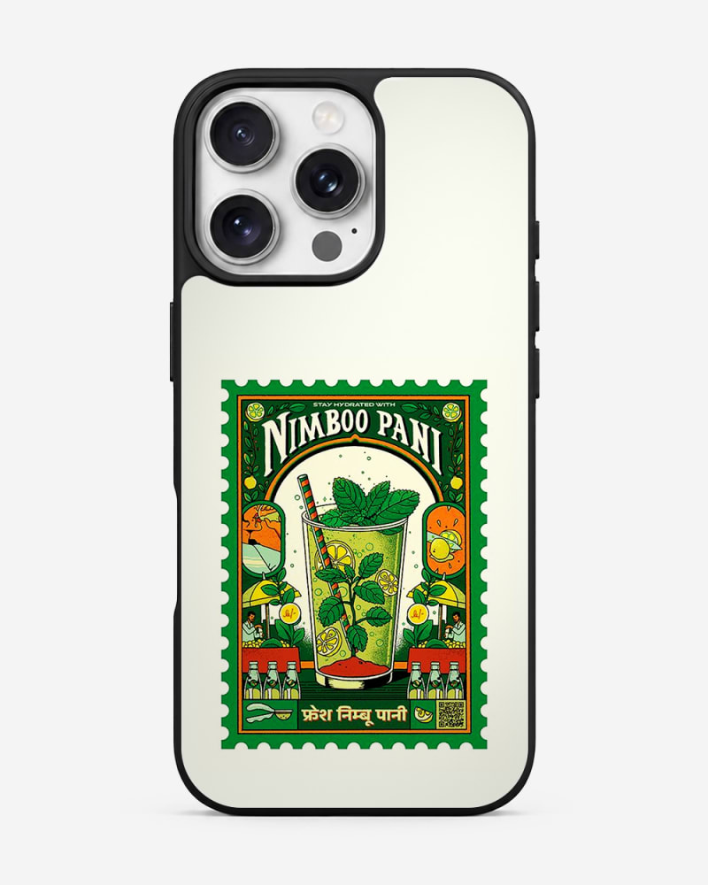 Nimboo Pani Vintage Stamp Glass Case image 1