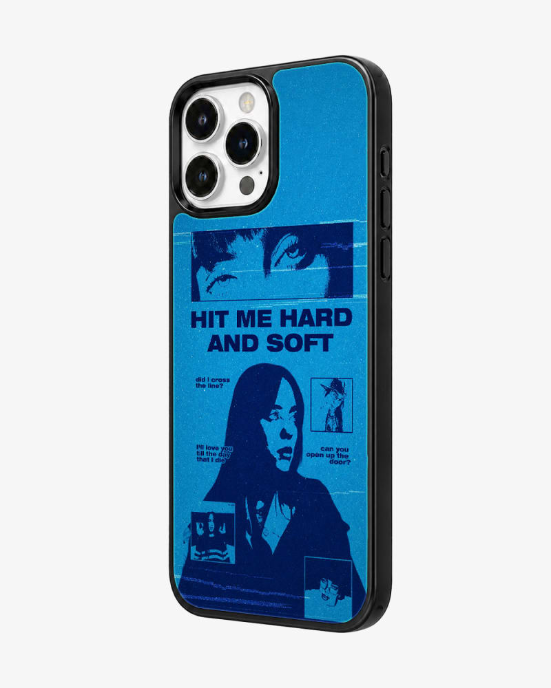 Hard And Soft Blue Aesthetic Glass Case image 2