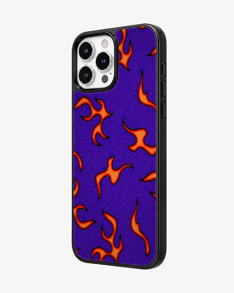 Electric Purple Flame Glass Case image 2