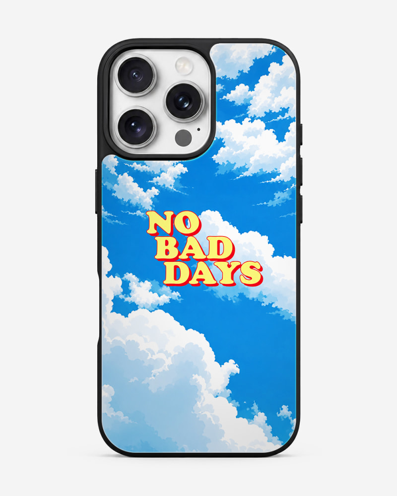 No Bad Days Sky Glass Case image 1
