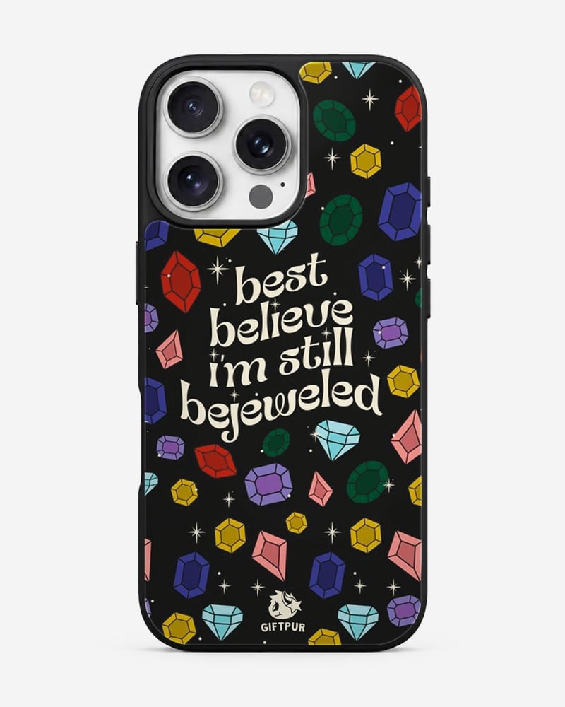 Still Bejeweled Disco Gemstone Glass Case image 1