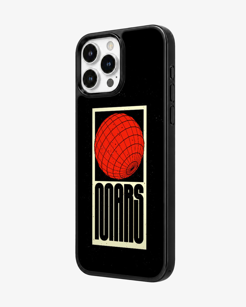 Crimson Horizon Planet Glass Case image 2