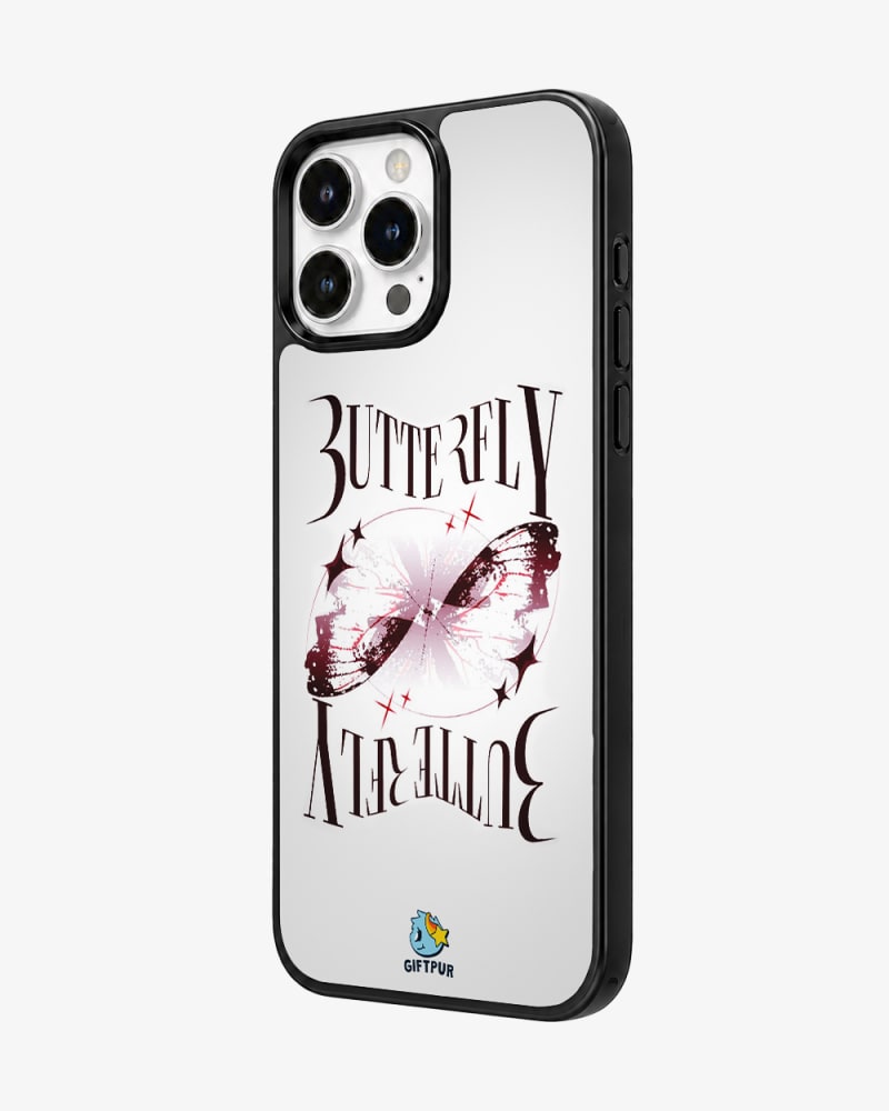Grunge Butterfly Y2K Glass Case image 2