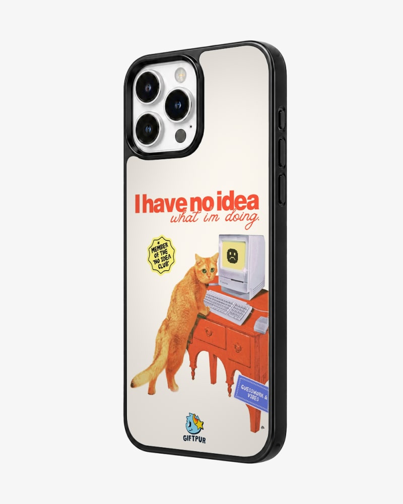 No Idea Club Vintage PC Cat Glass Case image 2