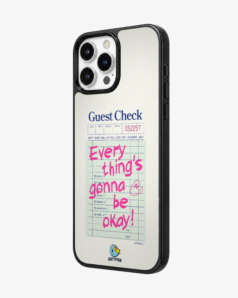 Guest Check Affirmation Note Glass Case image 2